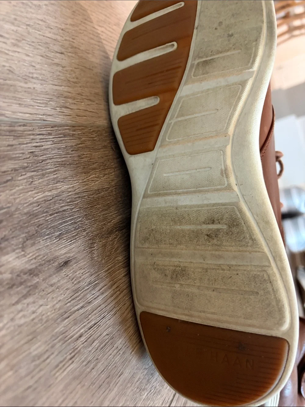 Cole Haan Men's Tan Brown Leather Chukka Boots